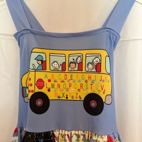 School Bus Sleeveless Sundress - Picture 6 of 10